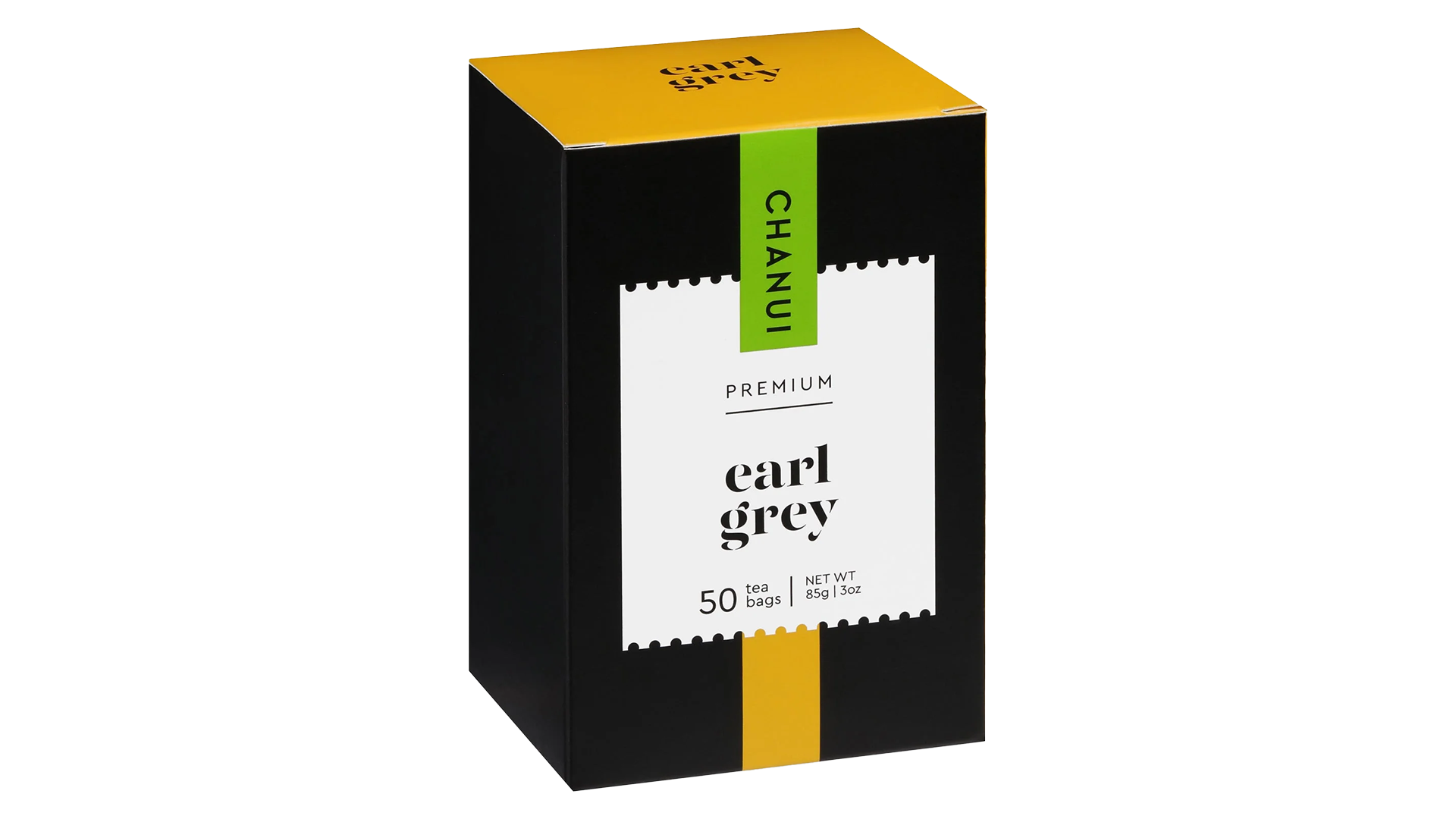 A box of 50 Chanui Earl Grey teabags.