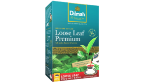 A box of Dilmah Loose Leaf Premium tea