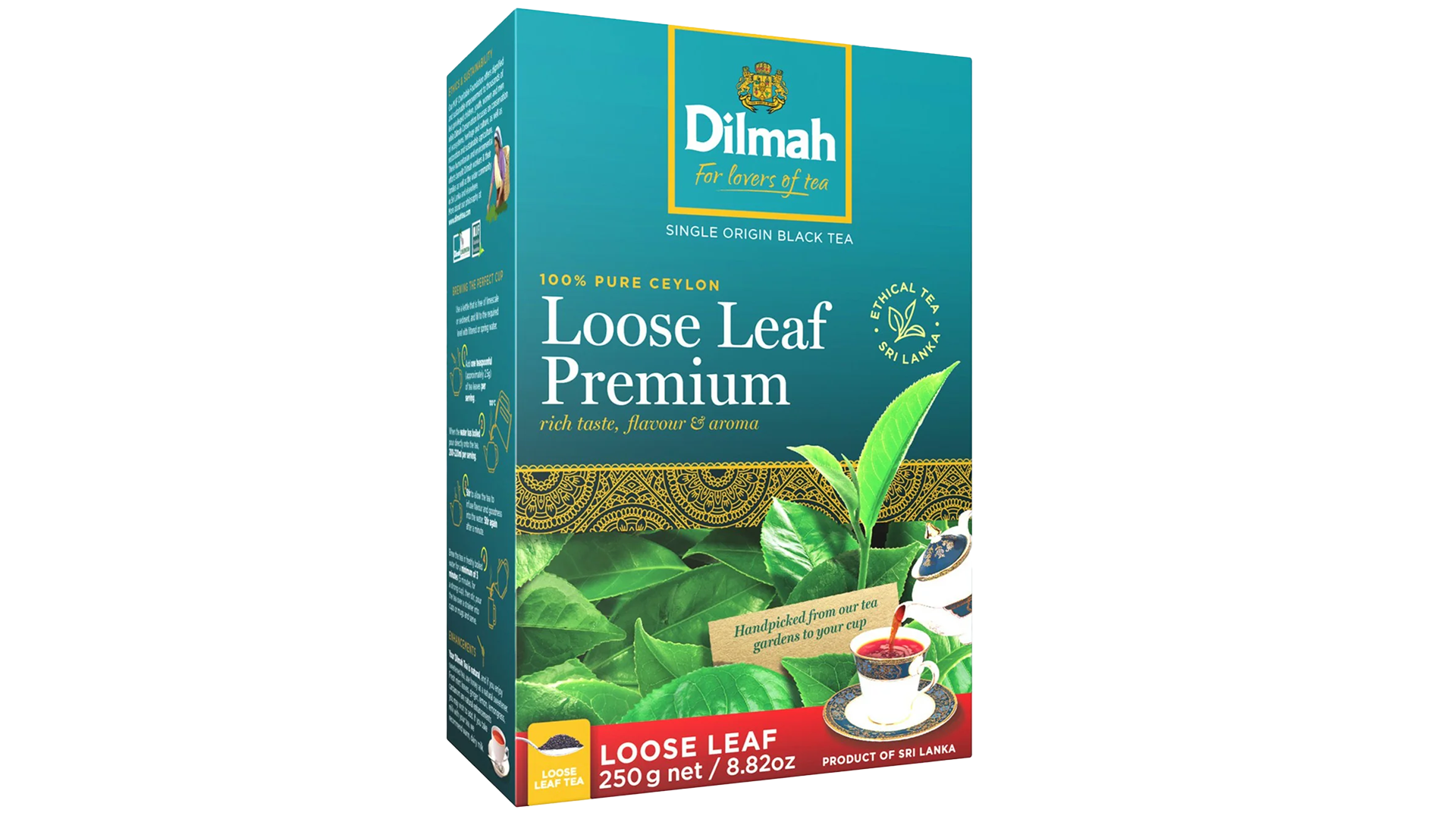 A box of Dilmah Loose Leaf Premium tea