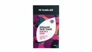 A box of Trade Aid Organic Fair Trade Masala Chai